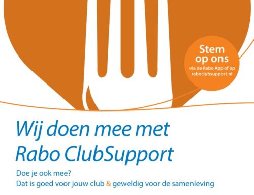 Help ons via de RABO clubSUPPORT ACTIE!!